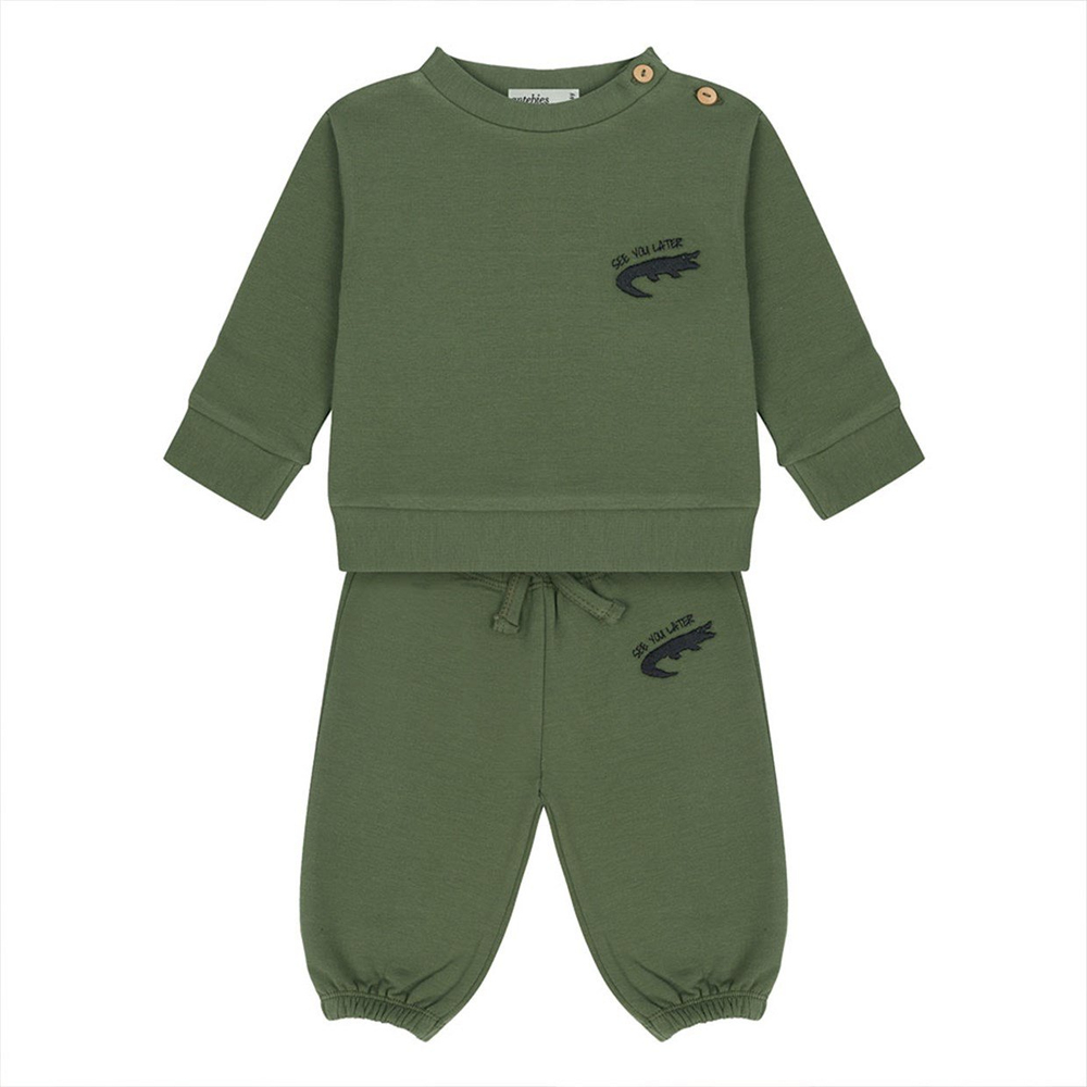 Antebies Crocodile Fun Futter Sweatshirt Pantolon Takım