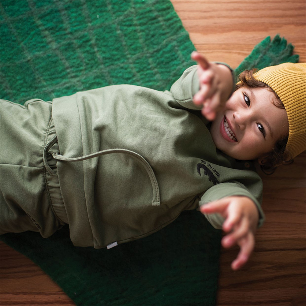 Antebies Crocodile Fun Futter Sweatshirt Pantolon Takım