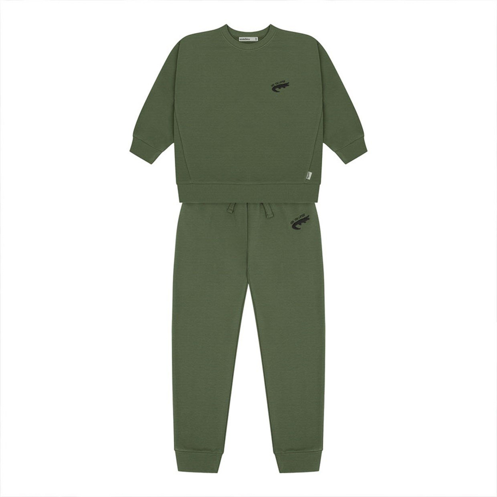 Antebies Crocodile Fun Futter Uzun Kollu Pijama Takımı