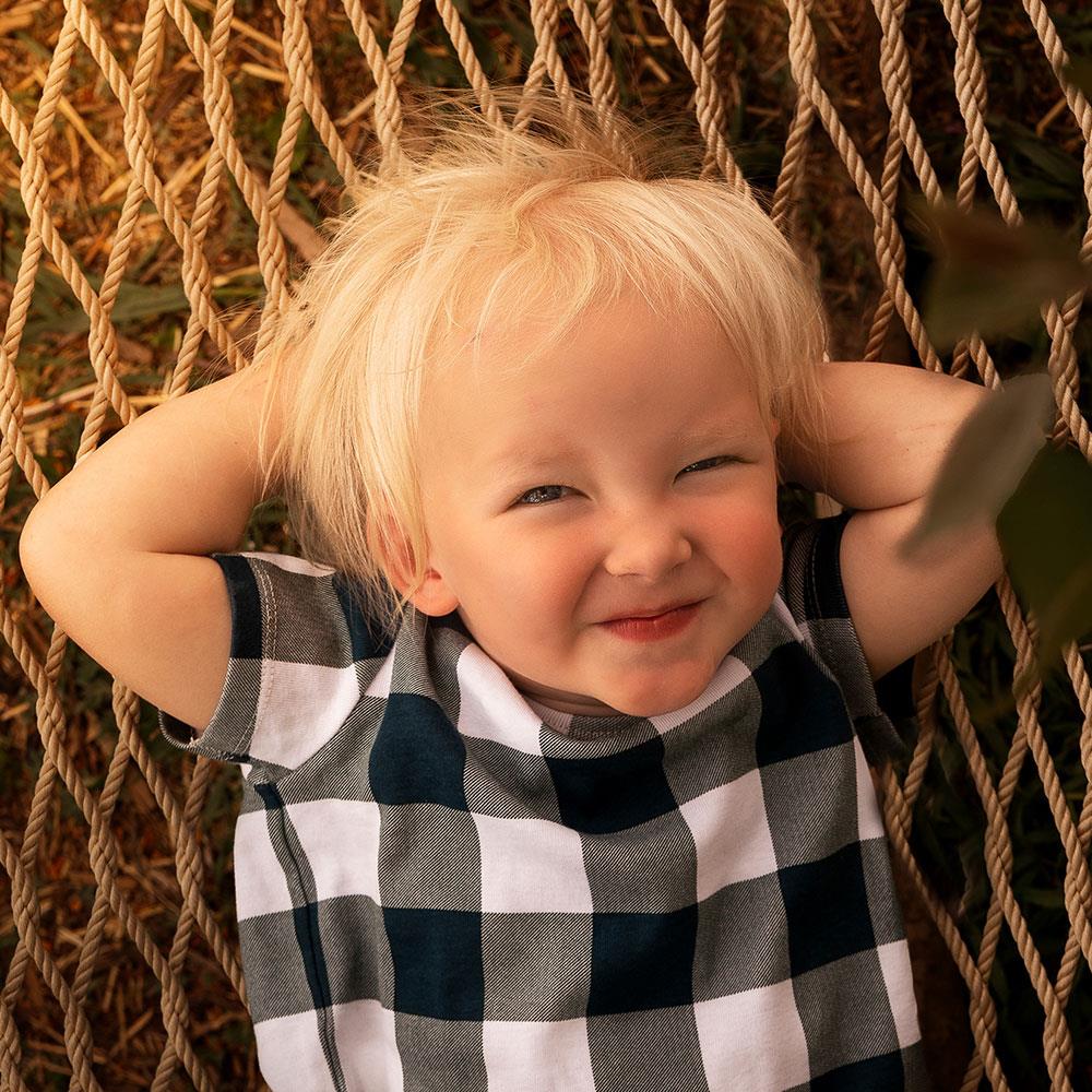 Antebies Ekose Kısa Kollu Bebek Set