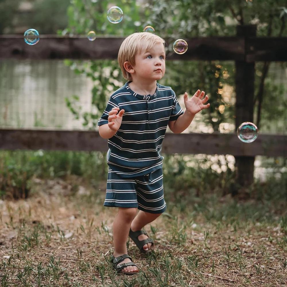 Antebies Galaxy Stripe Şortlu Pijama Takımı