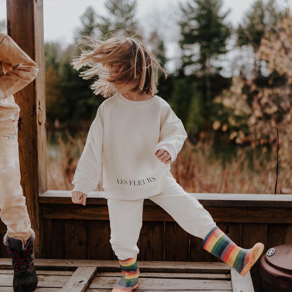 Antebies Les Fleurs Sweatshirt Krem