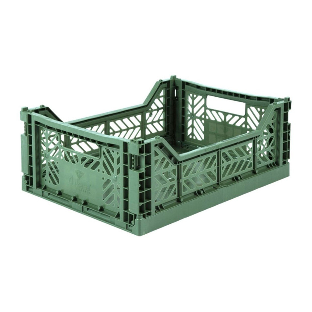 Aykasa Katlanabilir Midibox Kasa Almond Green