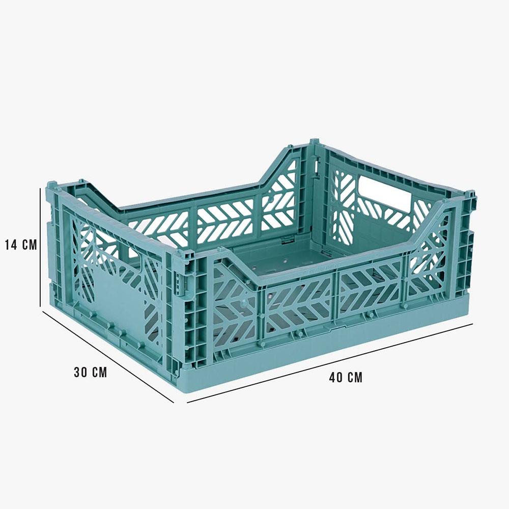 Aykasa Katlanabilir Midibox Kasa Teal