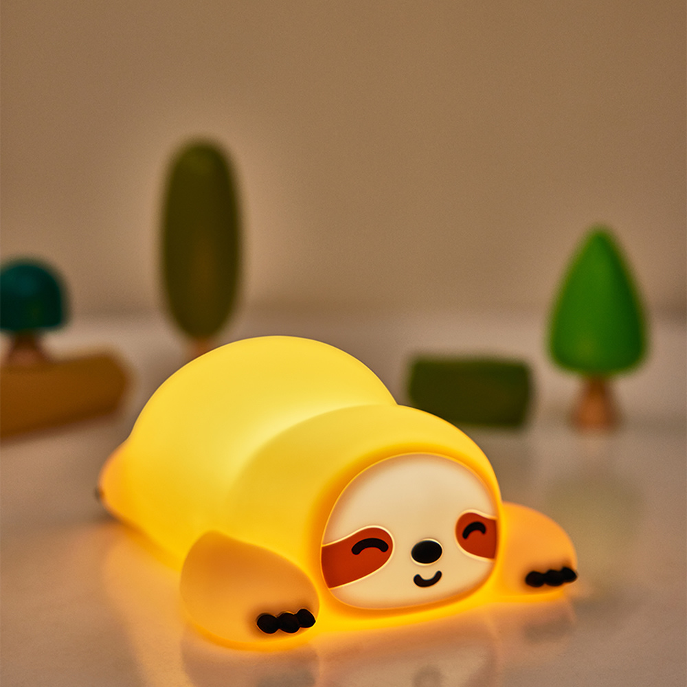 Acornia Sloth Tembel Hayvan Silikon Gece Lambası