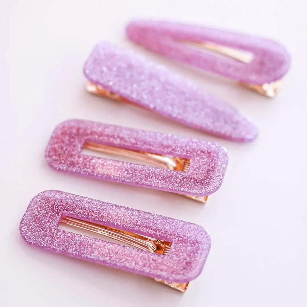 Mini & Kids Uzun Simli Toka Pink Rectangle