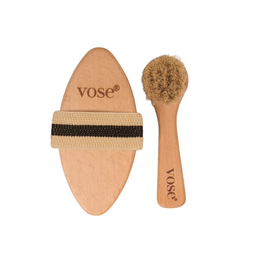 Vose 2′li Set Vücut & Yüz Fırçası