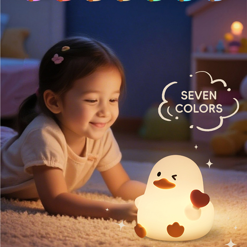 Acornia Kalpli Ördek Şarjlı Gece Lambası