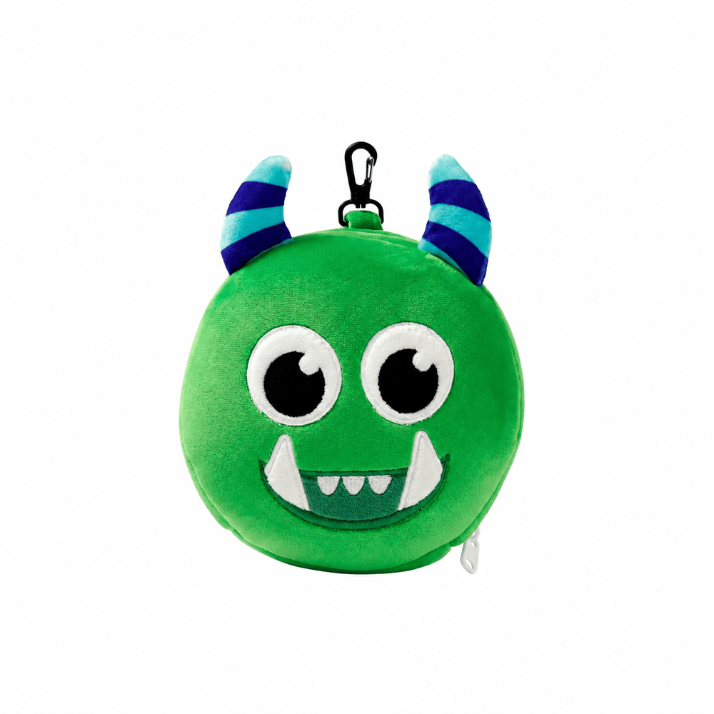 Relaxeazzz Seyahat Yastığı ve Göz Maskesi Green Monster