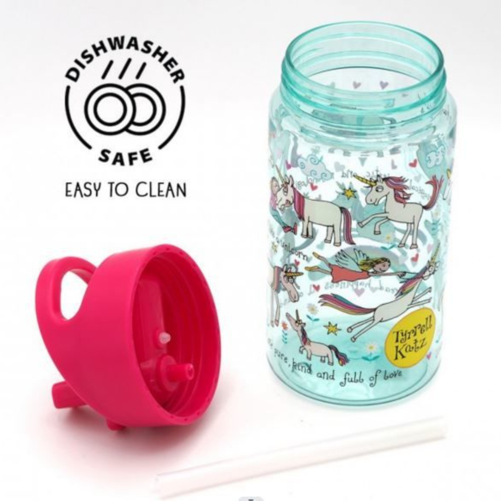 Tyrell Katz Tritan Tutmalı Pipetli Matara 400 ml Unicorn