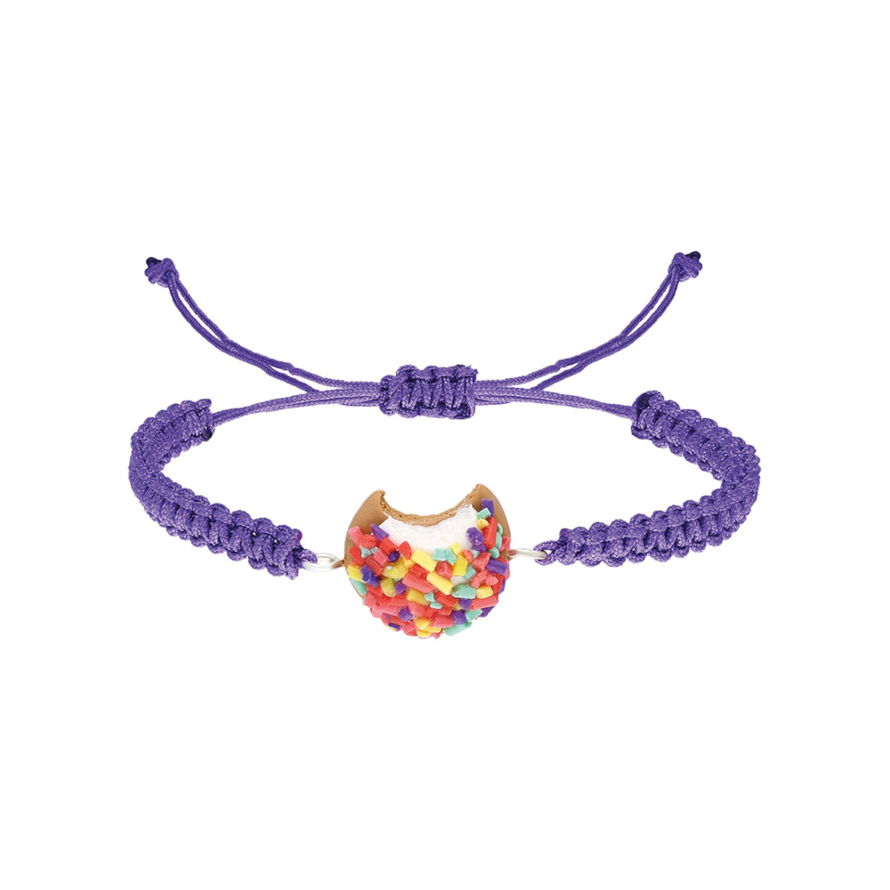 Tres Jolie Lollie Eti Puf Bileklik Mor