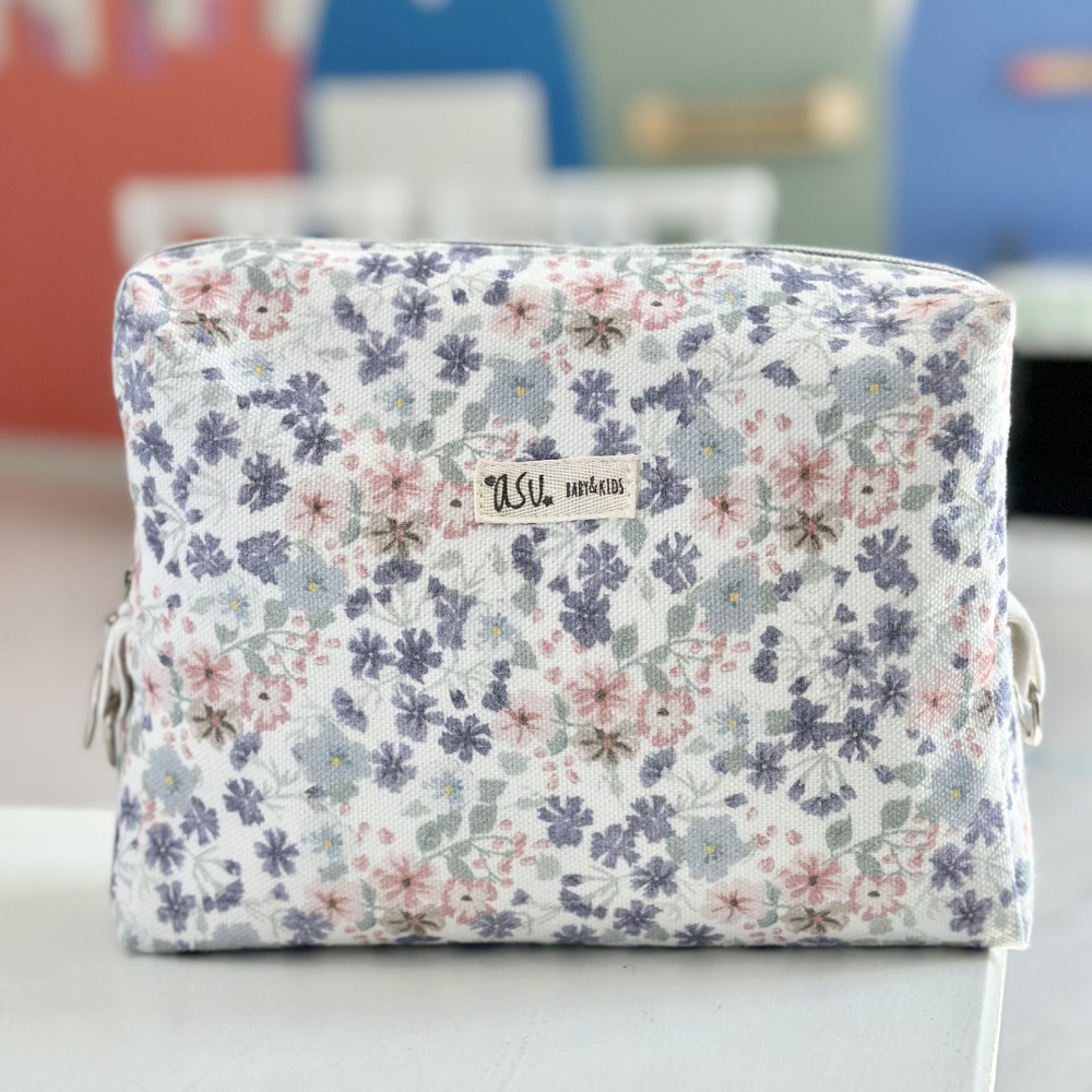 Asu Baby Lilac Organik Pamuk Sıvı Geçirmez Çanta