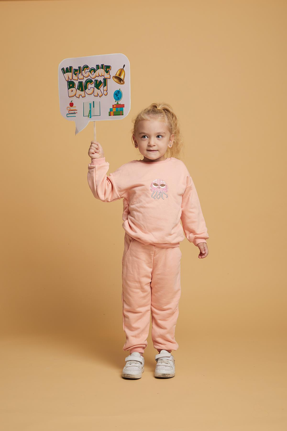 Baby Joko Denizanası Nakışlı Yavruağzı Eşofman Takımı