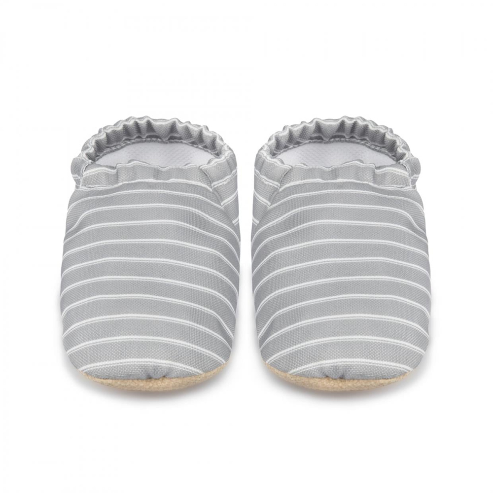 Baby on the Go Grey Stripes Patik