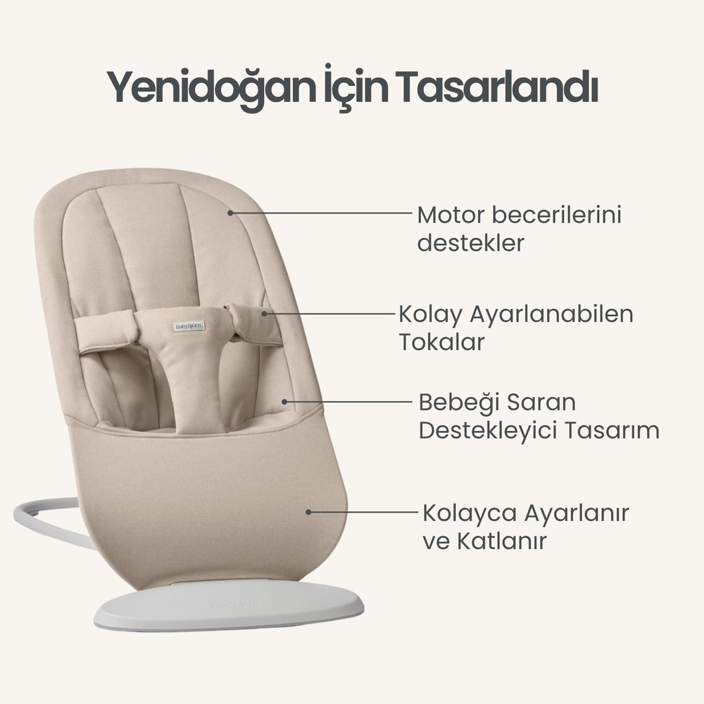 BabyBjörn Begin Ana Kucağı Woven Sand Grey