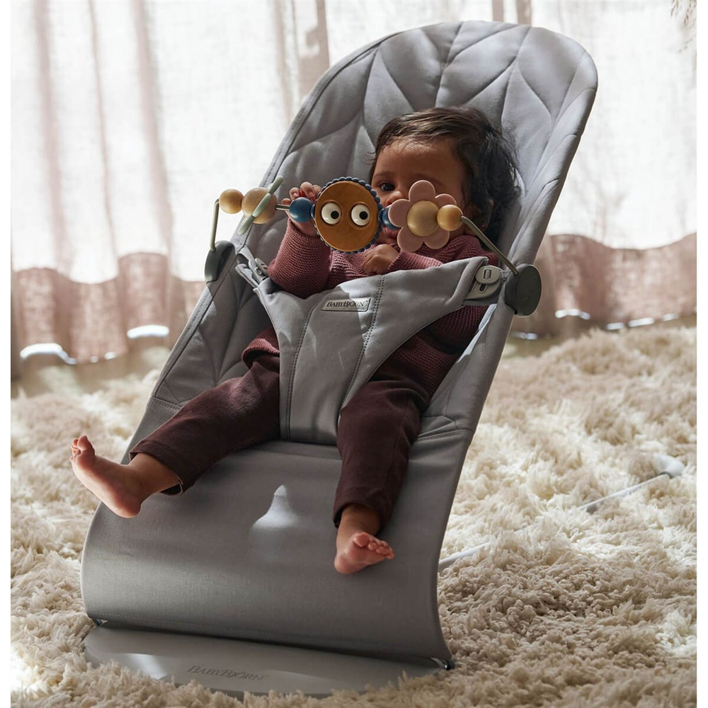 BabyBjörn Bliss Ana Kucağı Petal Cotton Oyuncaklı / Grey