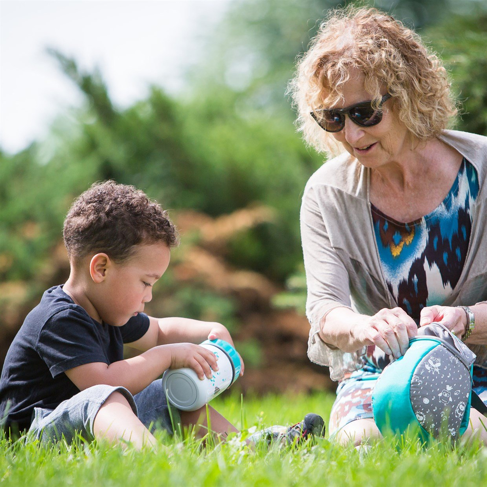 Bblüv Foöd Kaşıklı Termal Mama Termosu Mavi