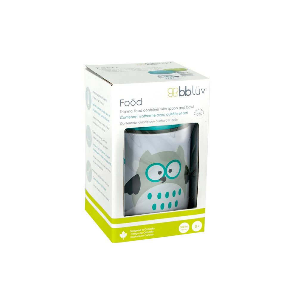 Bblüv Foöd Kaşıklı Termal Mama Termosu Mavi