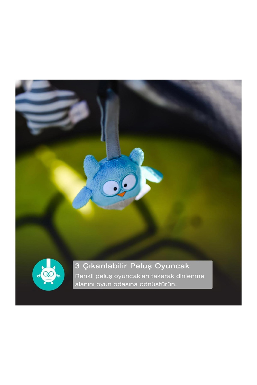 Bblüv Nidö Mini 2'si 1 Arada Seyahat ve Oyun Çadırı Gri