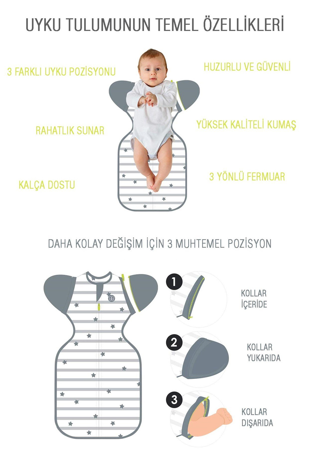 Bblüv Sleep 3'ü 1 Arada Uyku Tulumu