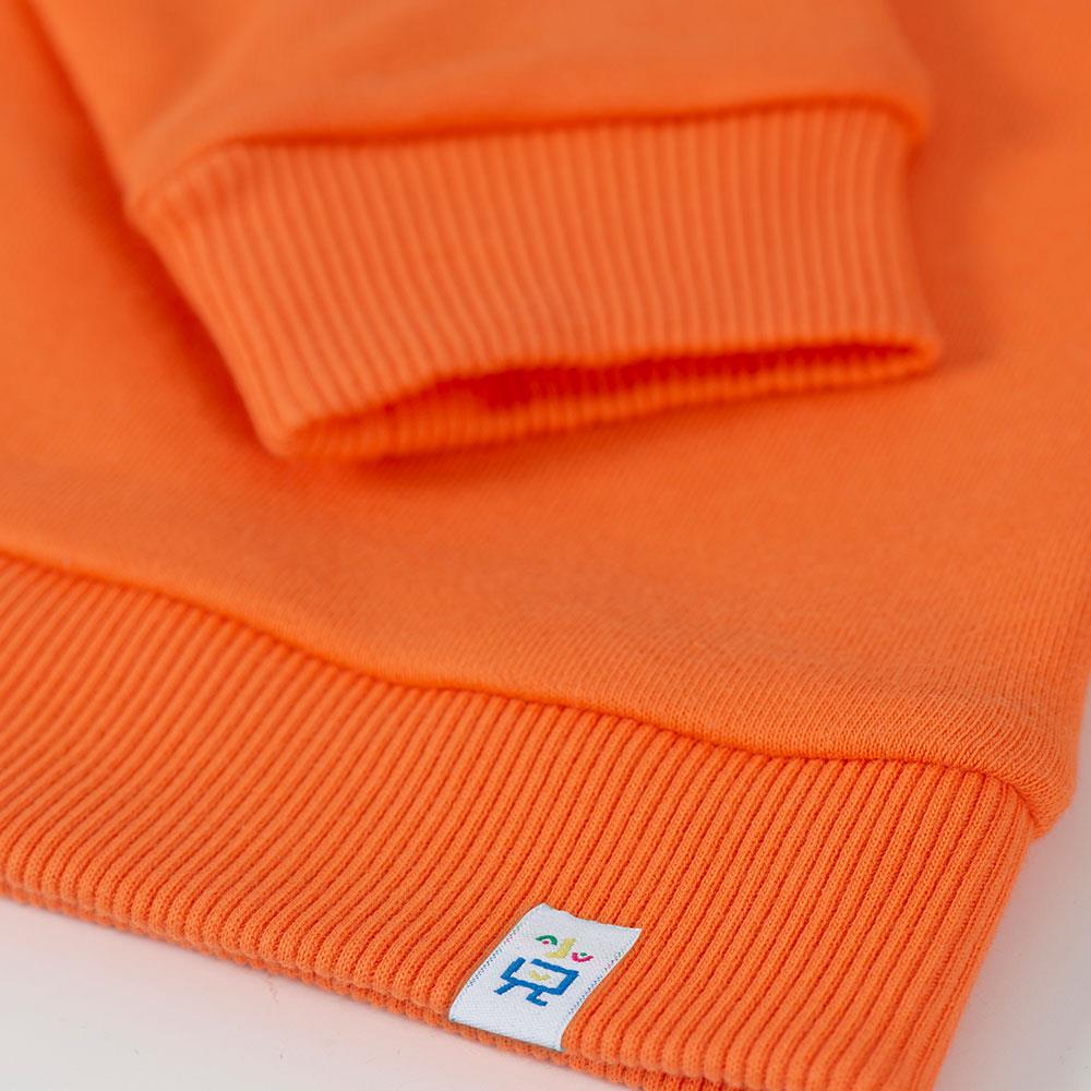 Beetle Beez Cool Square Fermuarlı Sweatshirt Turuncu