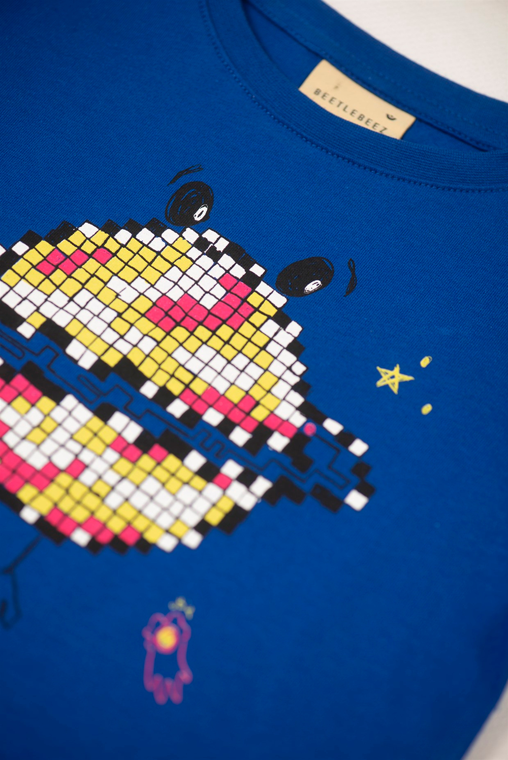 Beetle Beez - Dancing Planet Blue T-shırt