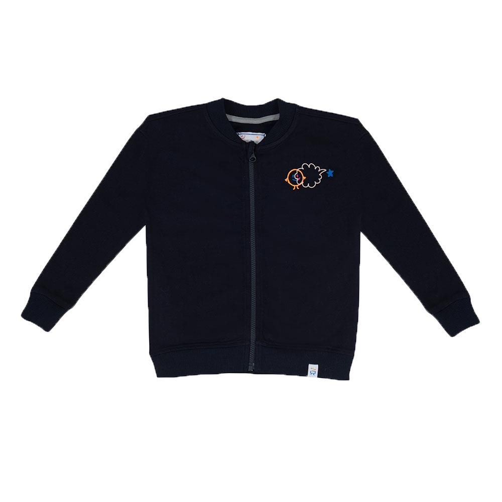 Beetle Beez Fill in the Blank Fermuarlı Sweatshirt Lacivert