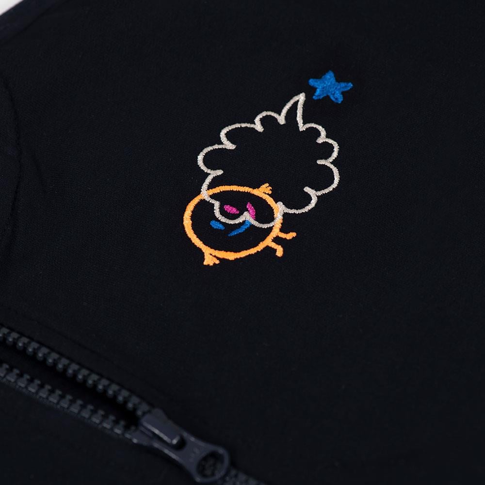 Beetle Beez Fill in the Blank Fermuarlı Sweatshirt Lacivert