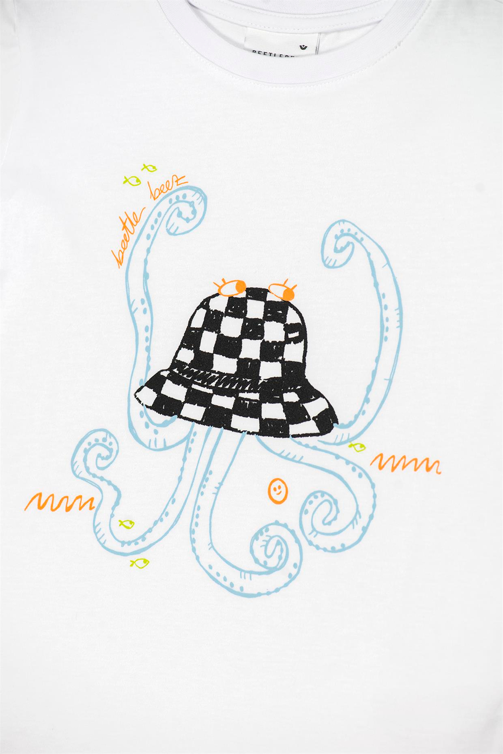 Beetle Beez Funky Octopus Hat Kısa Kollu Tişört