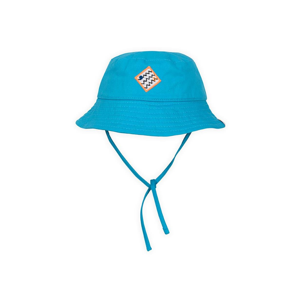 Beetle Beez Happy Face Bucket Bağlamalı Şapka Mavi