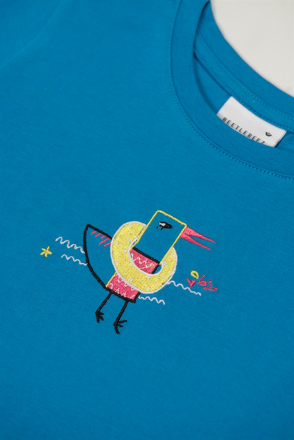 Beetle Beez Mavi Wings and Waves Kısa Kollu Tişört