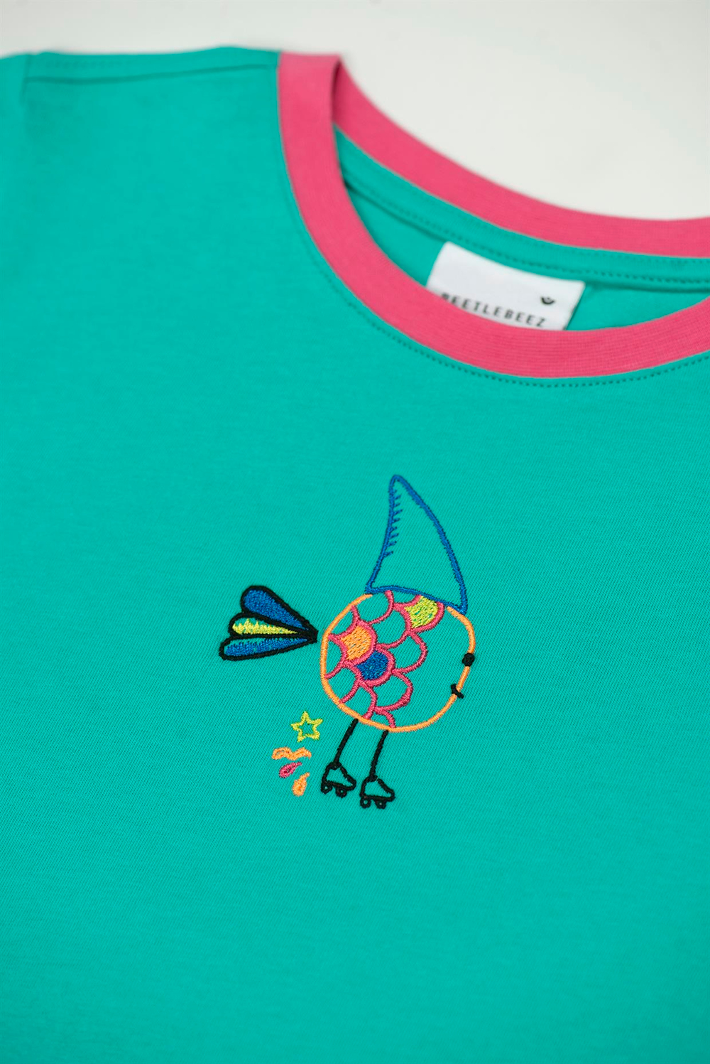 Beetle Beez Mint Cute Shark Kısa Kollu Tişört