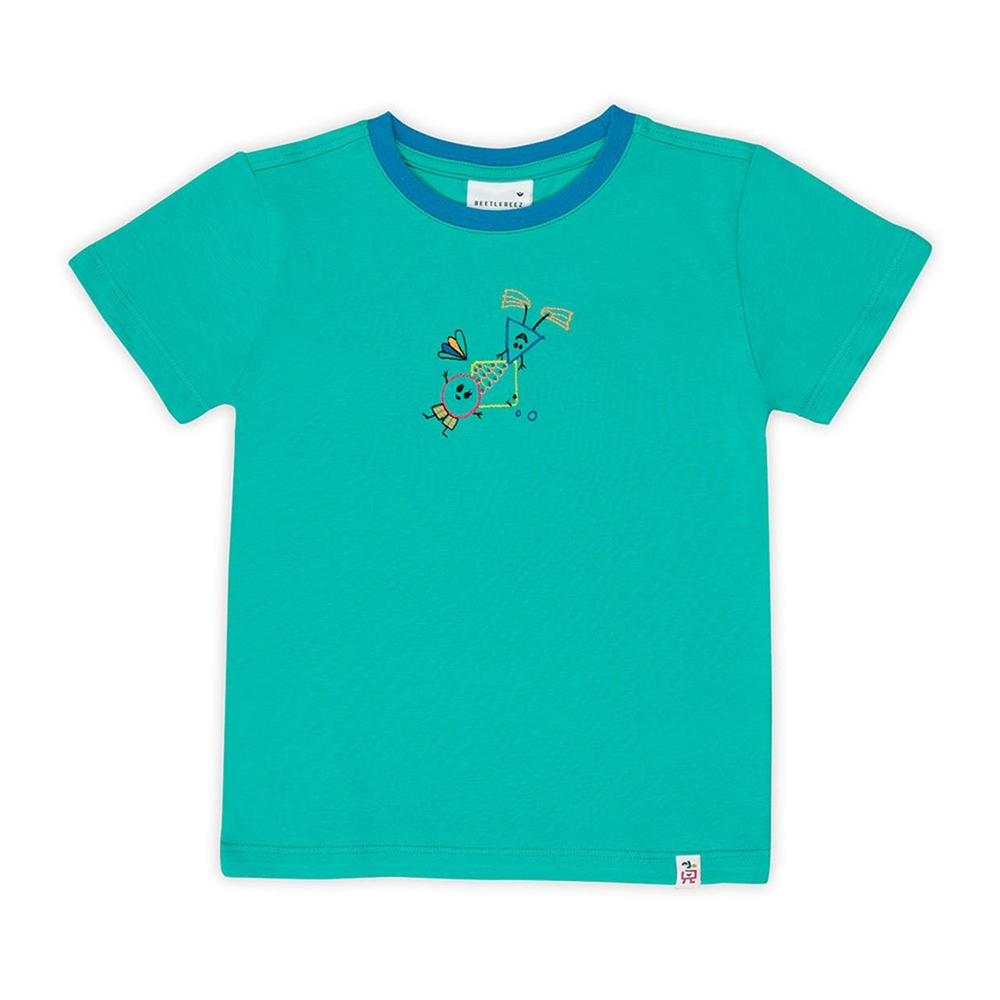 Beetle Beez Mint Geometric Bubbles Kısa Kollu Tişört