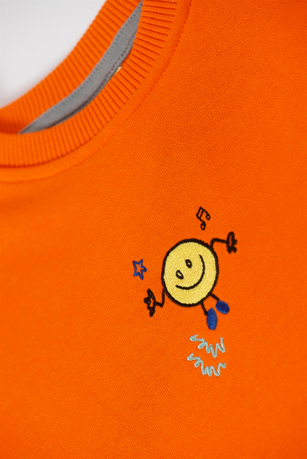 Beetle Beez Orange Smiley Sweatshirt Turuncu 