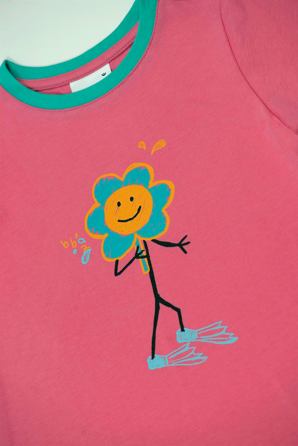 Beetle Beez Pembe Happy Flippers Kısa Kollu Tişört