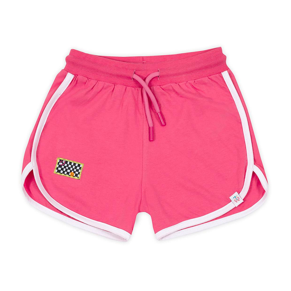 Beetle Beez Retro Pembe Beyaz Şort Turuncu Kordon