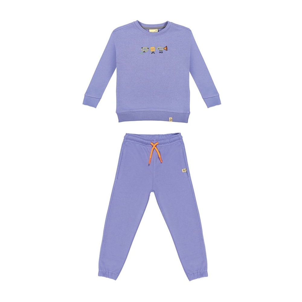 Beetle Beez Rolling Trio Sweatshirt Pair Lilac Purple Eşofman Takımı Orange Cord 