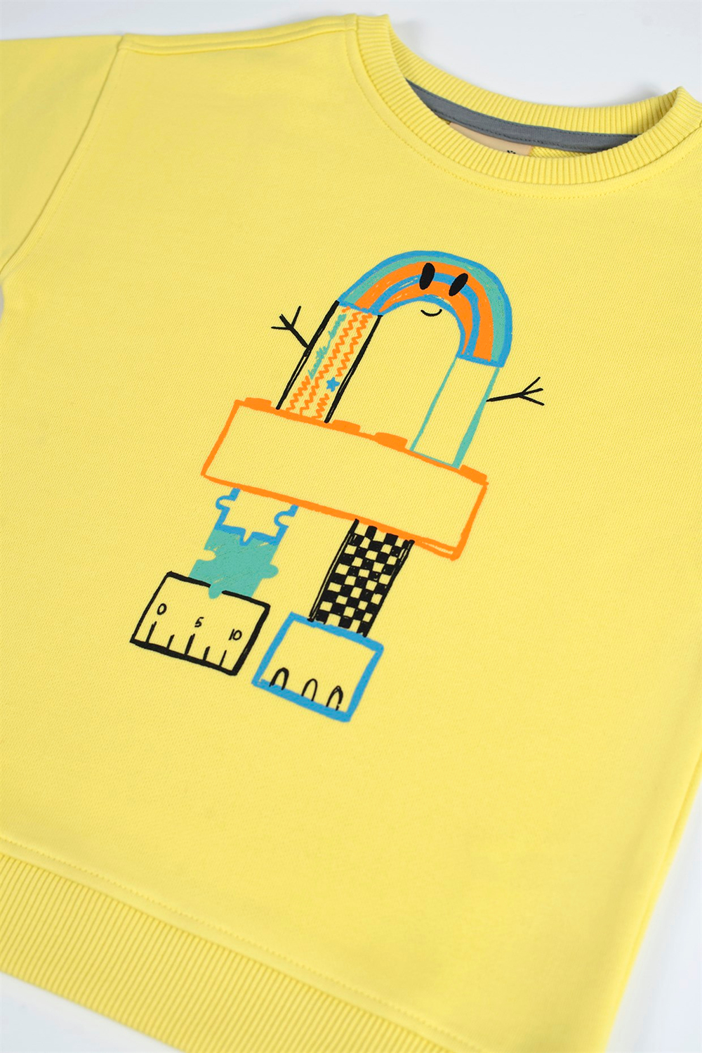 Beetle Geometrıc Rainbow Sweatshirt