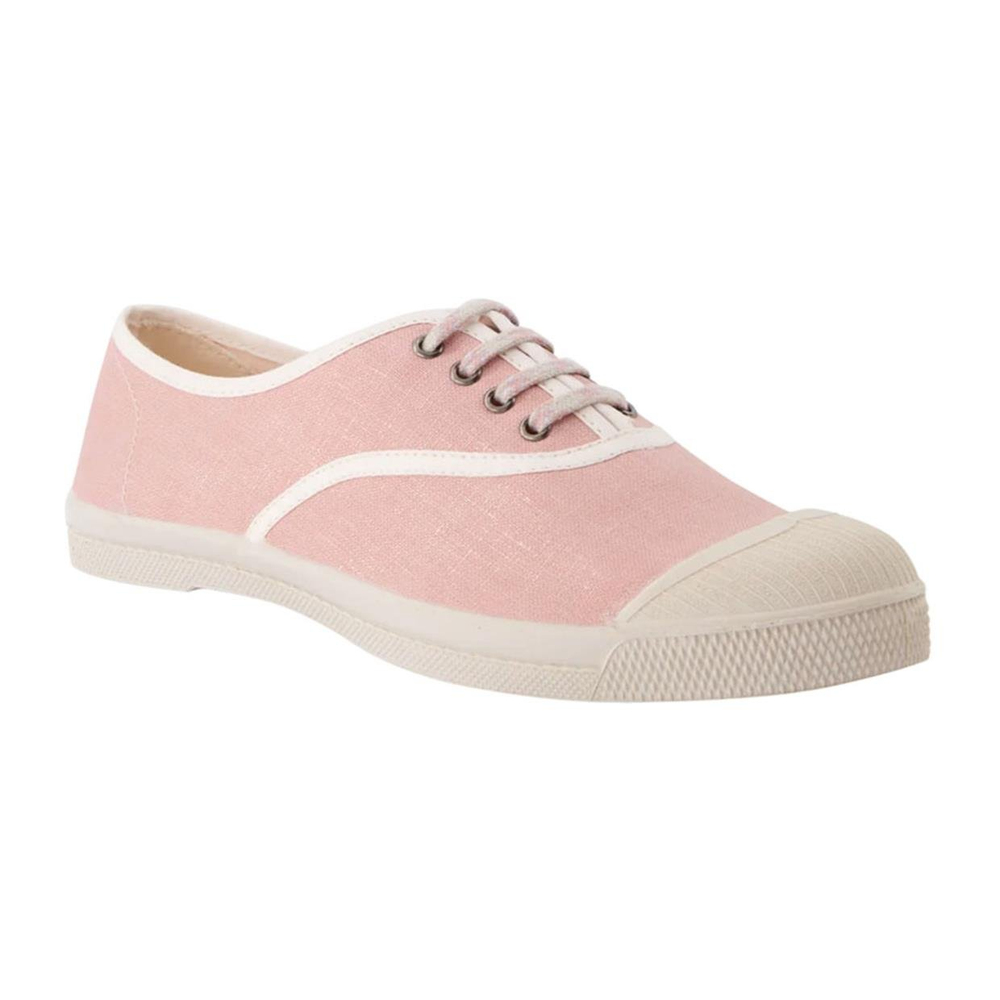 Bensimon Tennis Lacet Yetişkin Kadın Ayakkabısı Shiny Linen Make Up