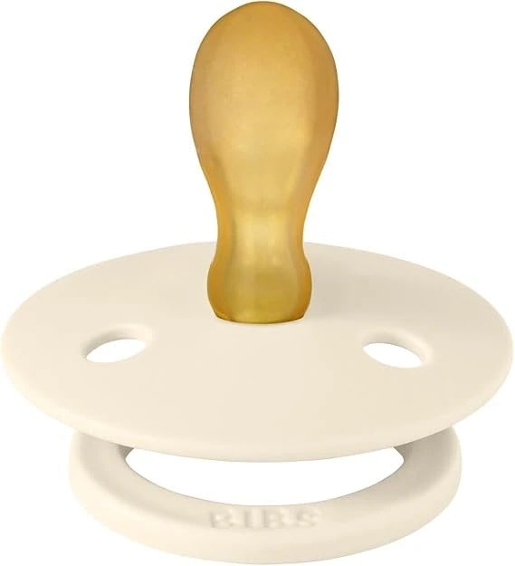 BIBS Colour Kauçuk Emzik-Ivory-0-6 Ay