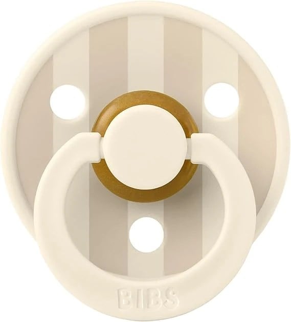 BIBS Studio Colour Block Kauçuk Emzik-Vanilla 0-6 Ay