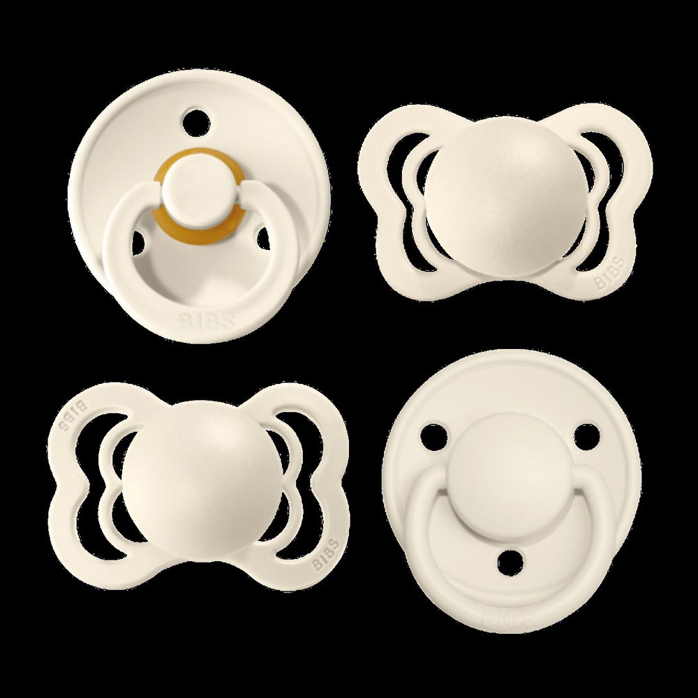 Bibs Try It Emzik Set (0-6 Ay) -  Ivory