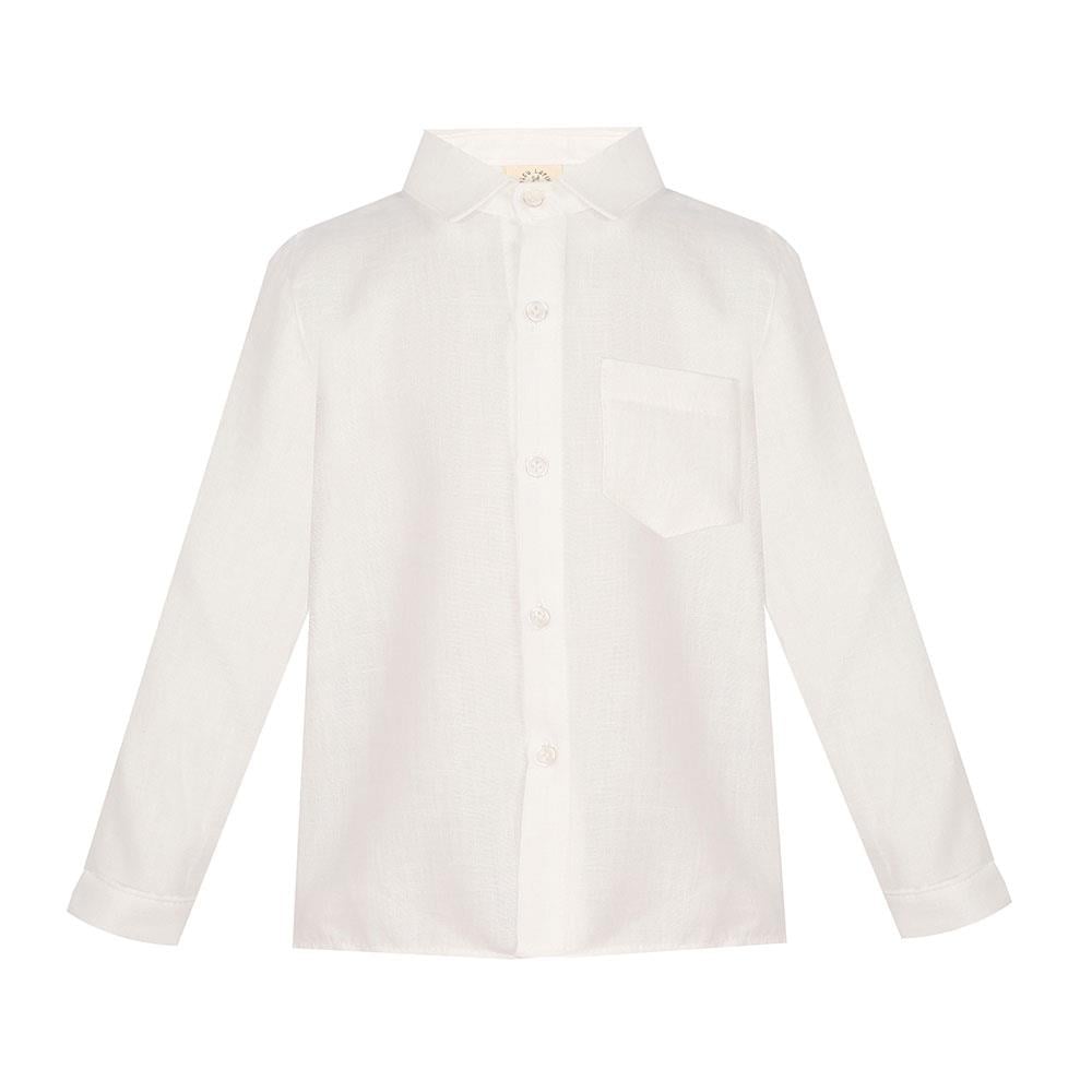 Bleu Lapin Beyaz Keten Gömlek Remmy