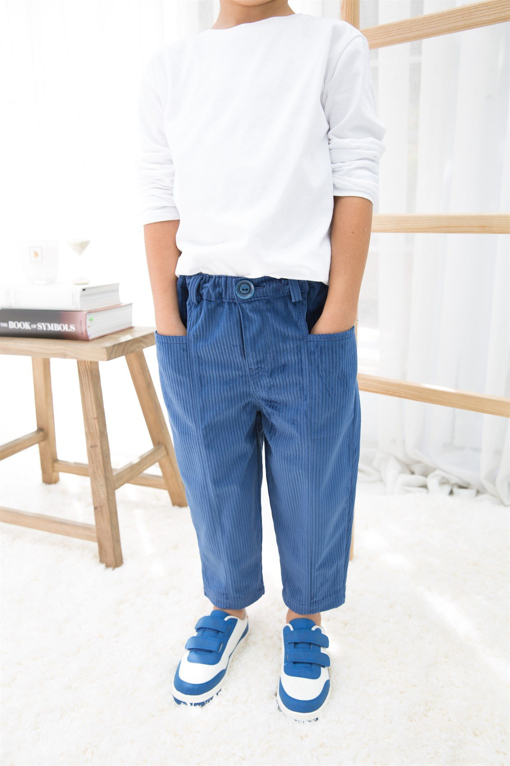 Bleu Lapin Bleu Corduroy Pants