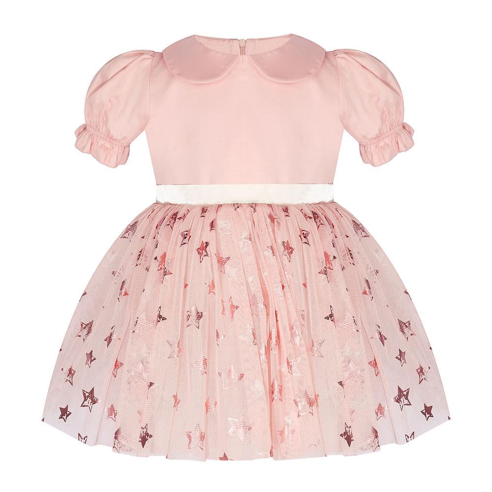 Bleu Lapin Pink Star Elbise