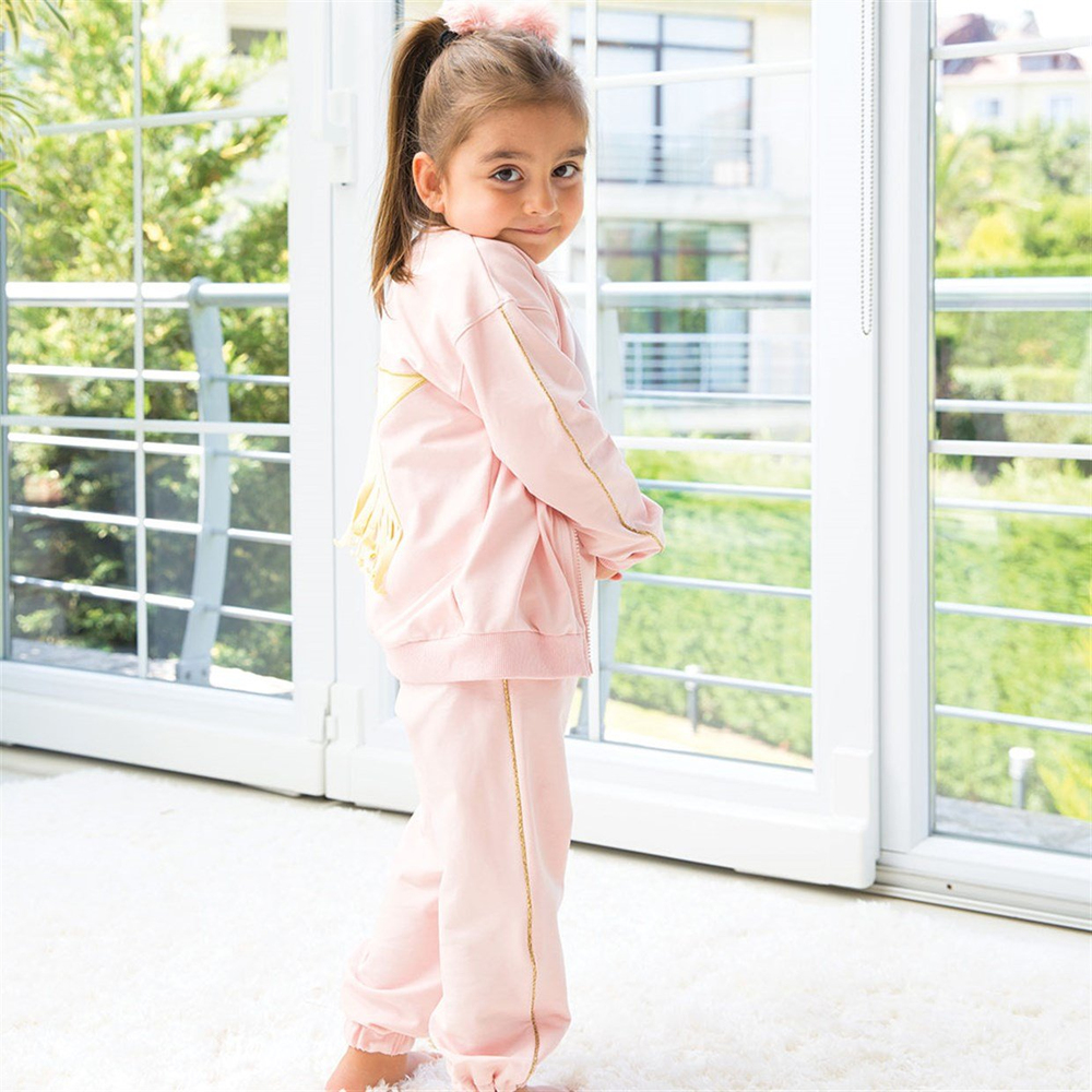 Bleu Lapin Pink Tassel Suit