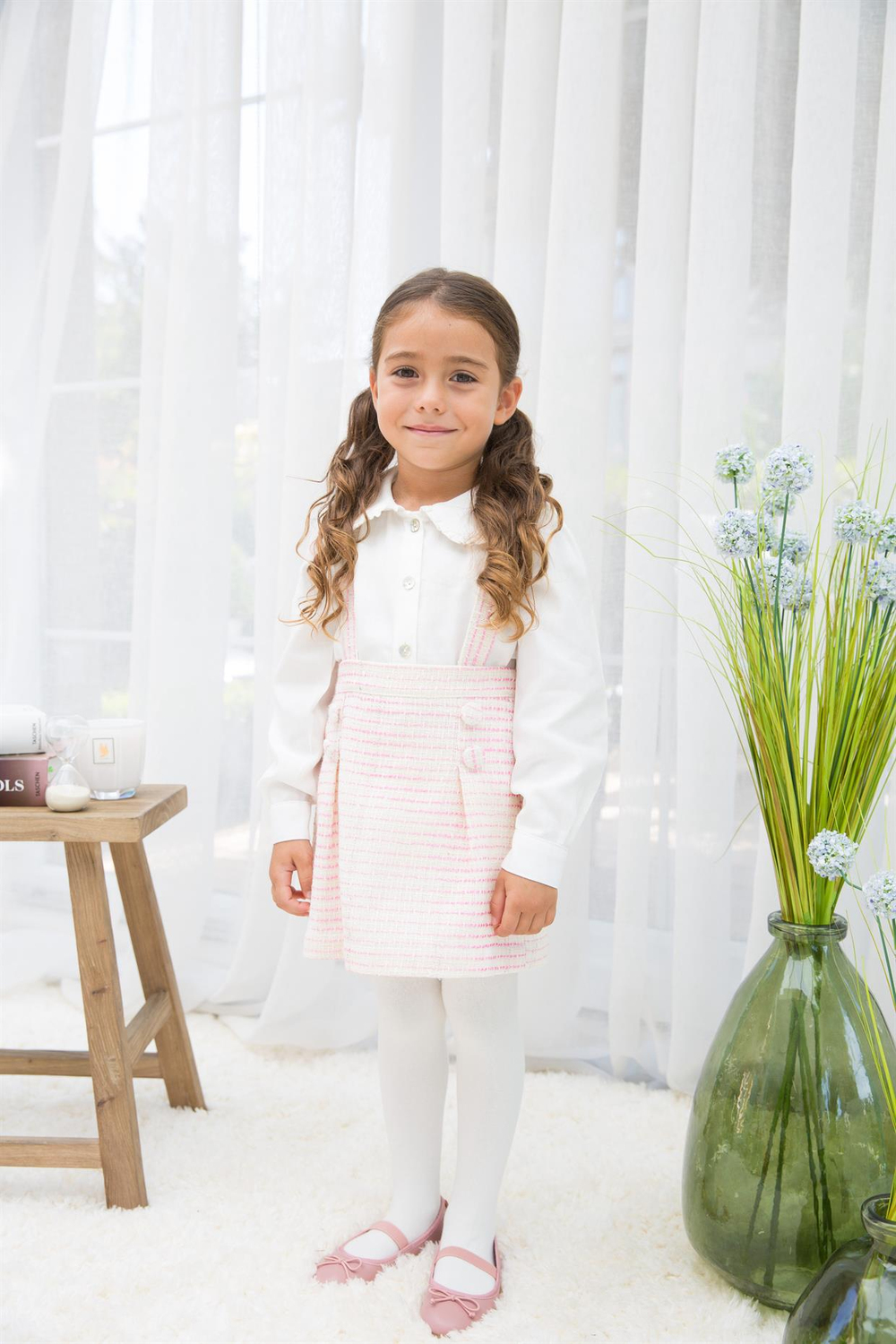 Bleu Lapin Pink Tweed Jumper