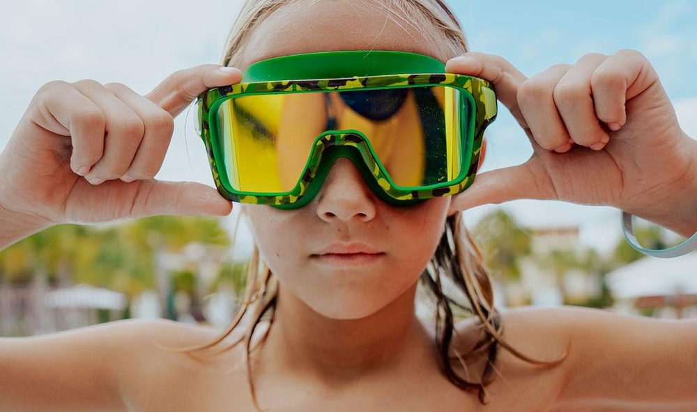 Bling2o Ops Guerilla Green Çocuk Deniz Gözlüğü Erkek