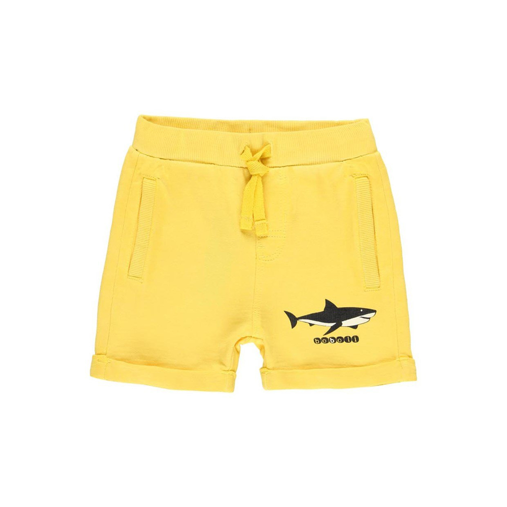 BOBOLİ - ERKEK SARI BERMUDA ŞORT