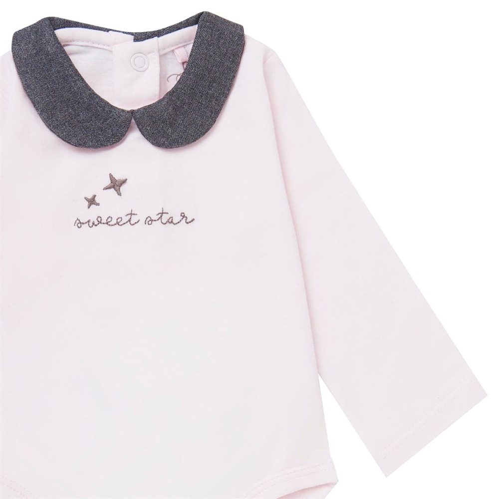 BOBOLİ - UZUN KOLLU KIZ BEBEK BODY